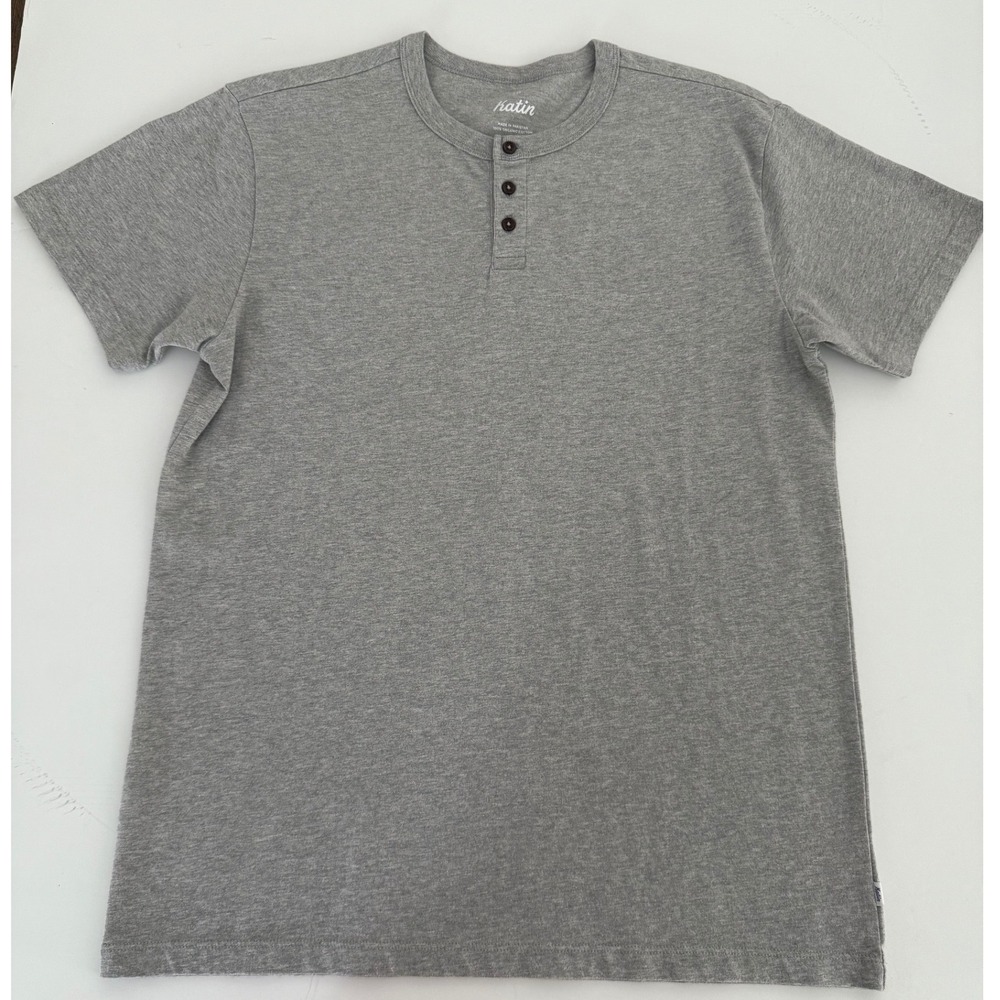 Katin Mesa Henley Tee/T-shirt organic cotton Size Small Men's
